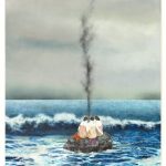 就算終結，也要一起We End It Together壓克力顏料、油彩、色鉛筆、板上麻布116.7x80.3cm2020