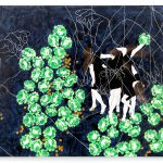 祝安康Please Stay Well.壓克力顏料、油彩、色鉛筆、板上麻布36.5x51.5cm2020