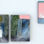 繭Cocoon壓克力顏料、油彩、色鉛筆、板上麻布22.7x15.8cm, 21.6x15.3cm, 18.0x14.0cm2020